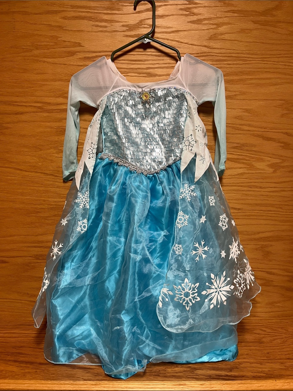 Disney Elsa-Inspired Light Blue Snow Princess Costume Dress